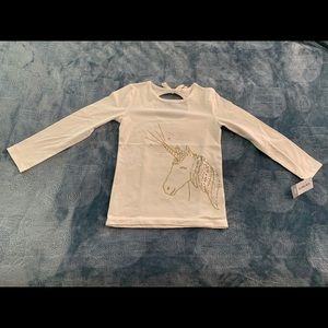 LAST ONE! Girl’s Carter’s Glitter Unicorn Long Sleeve